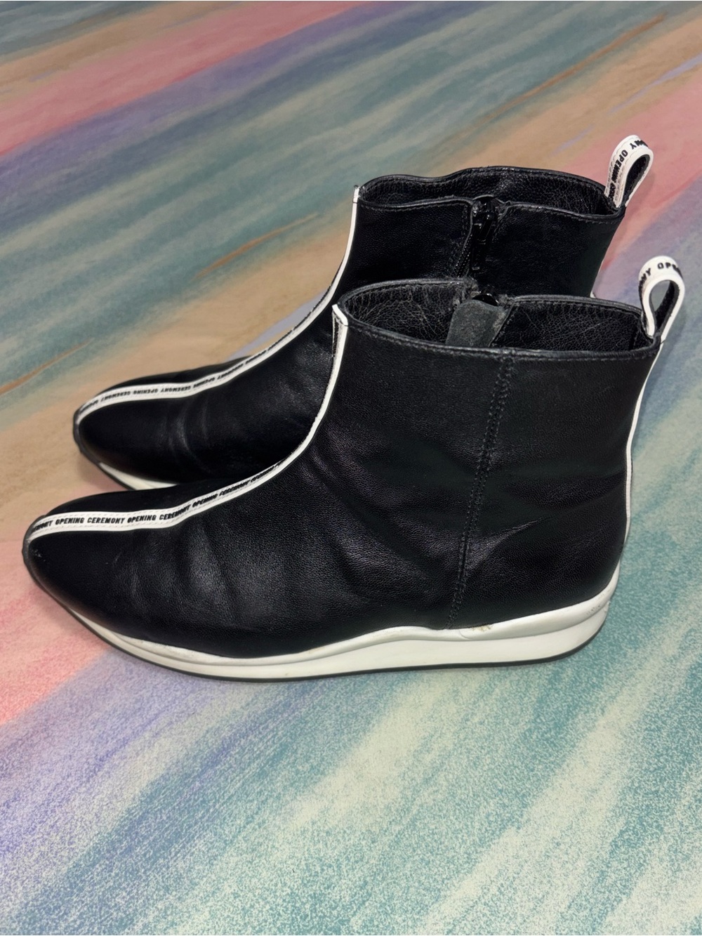 Opening Ceremony High Top Leather Sneakers size 38